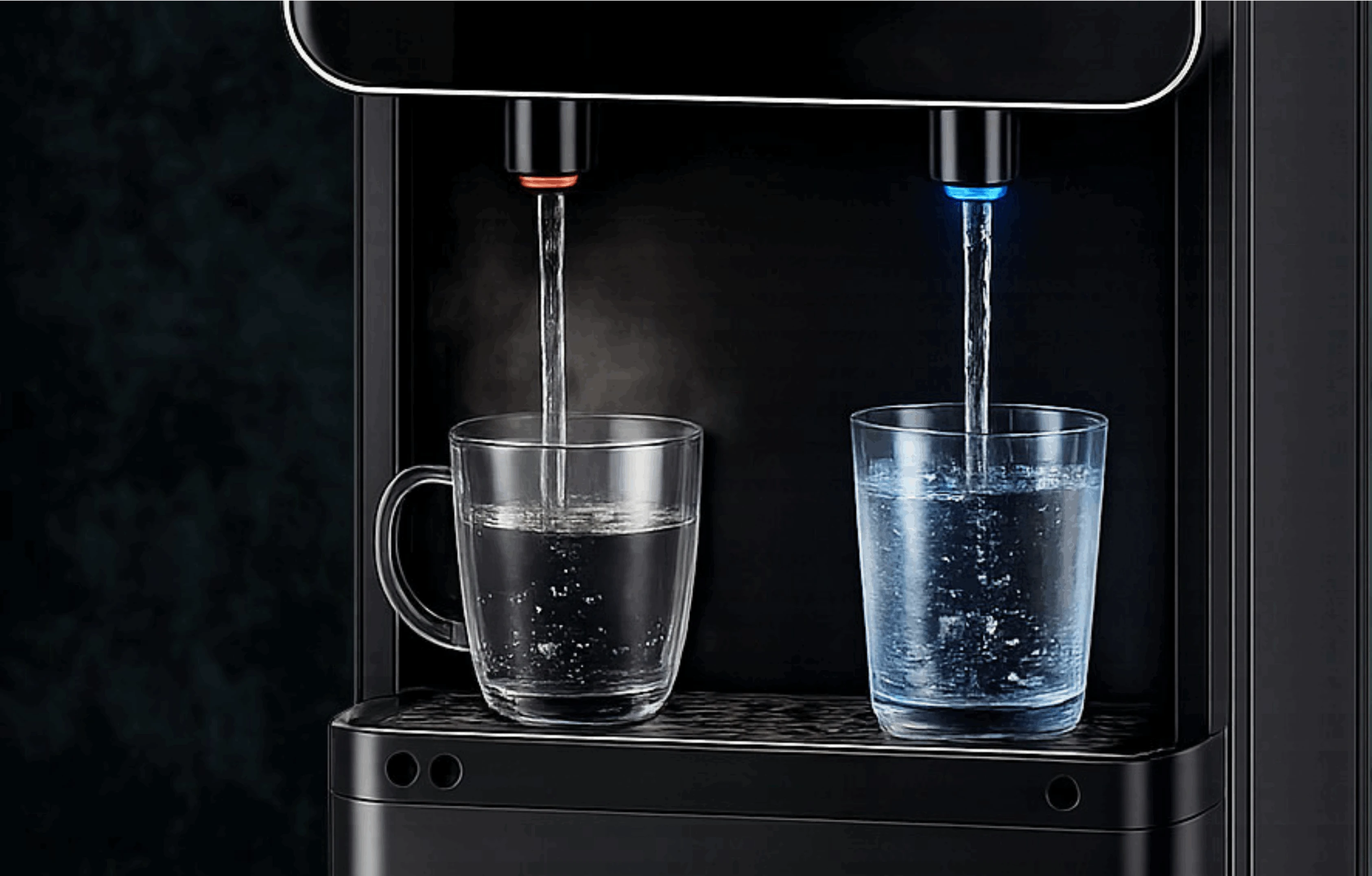 Pure mineralized water dispensed from the PureAir20